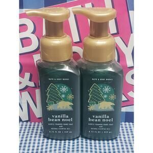 BBW Vanilla Bean Noel Gentle Foaming Hand Soap 2 Pack